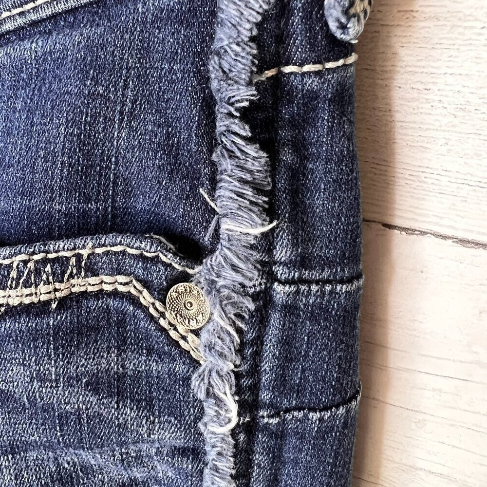 Ariat Jeans Womens Size 27R Real Denim Mid Rise Side Seam Fray Stretch - Picture 8 of 16
